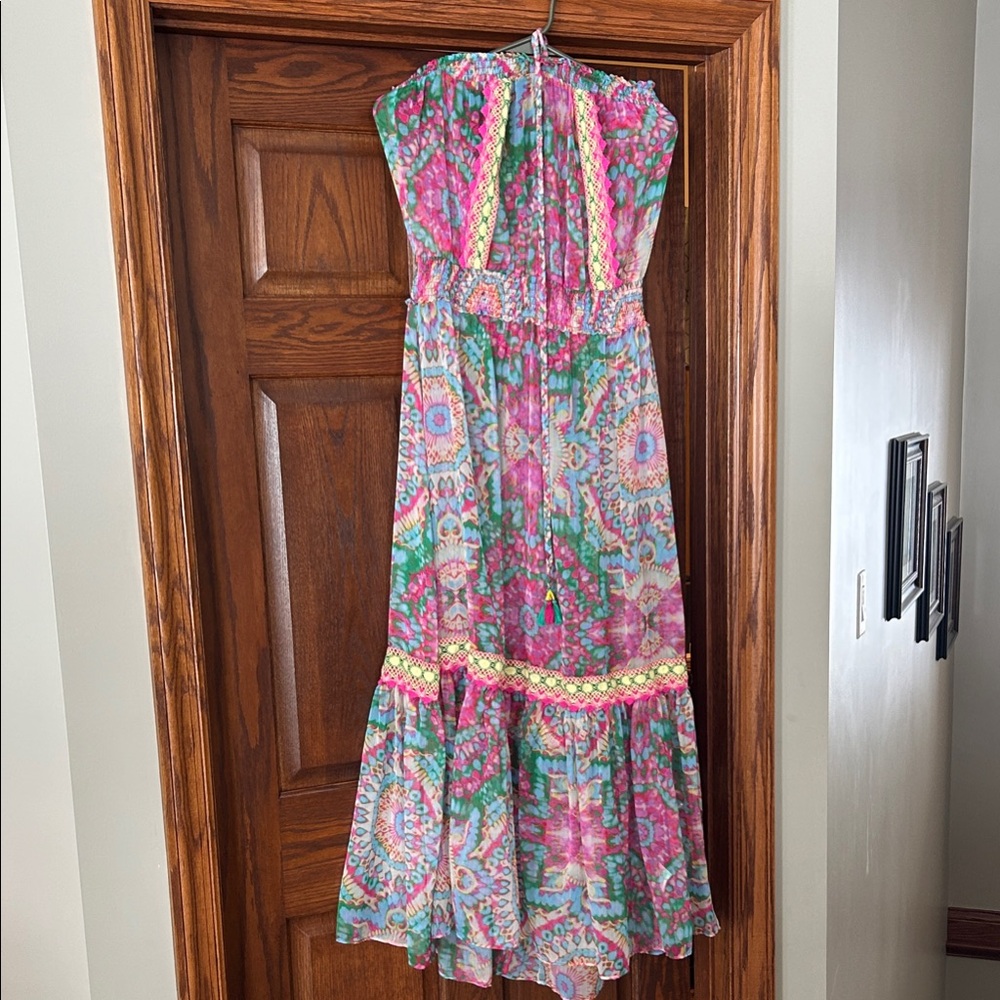 Ramy Brook Strapless Multicolor Maxi Dress - NEW WITH TAGS!!